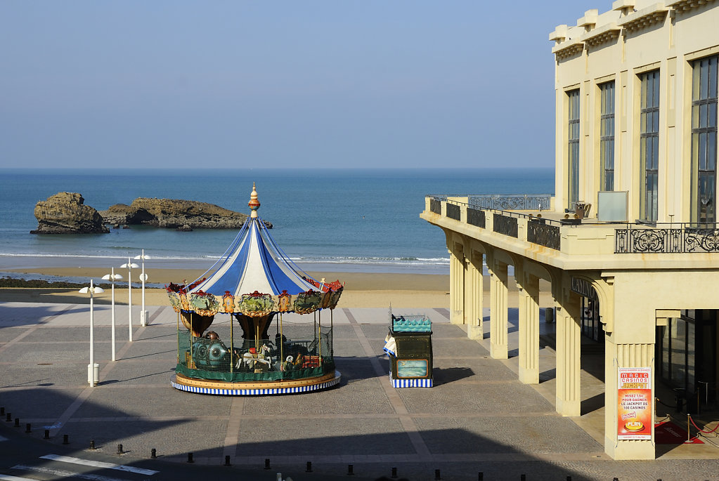 The carousel of Biarritz, France