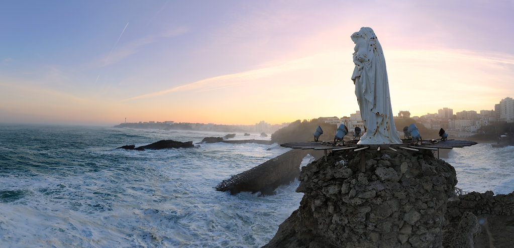 The rock of the virgin - Biarritz, France